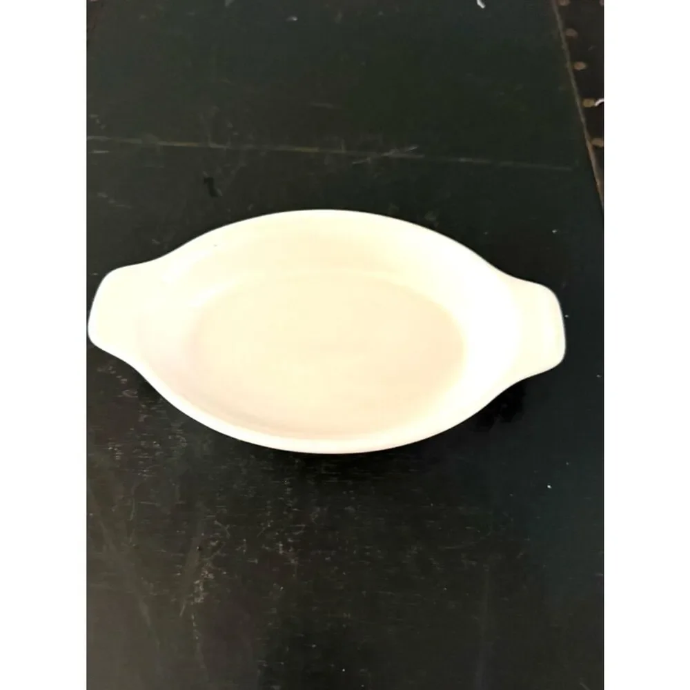 Syracuse China Individual Casserole Dish White # 747  USA